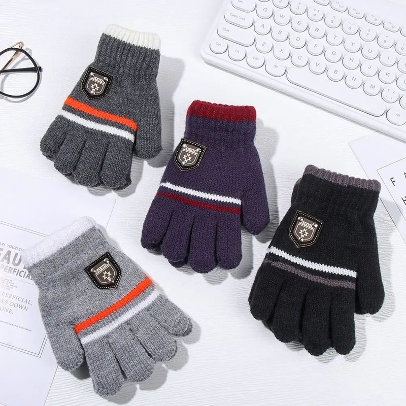 Warm Knitted Winter Gloves For Kids 7