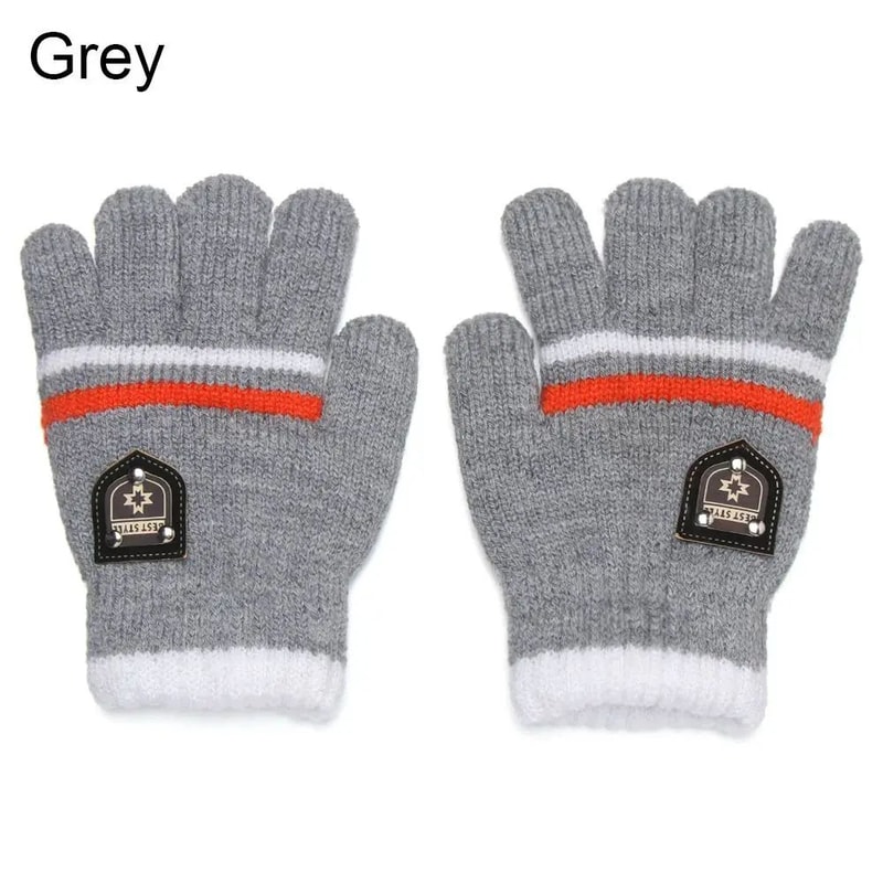 Warm Knitted Winter Gloves For Kids 12