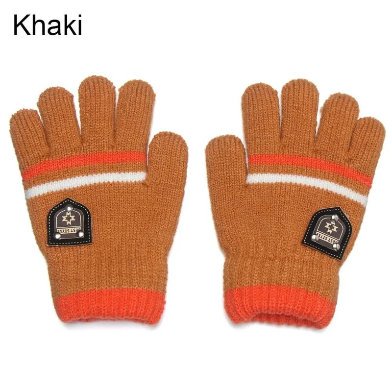 Warm Knitted Winter Gloves For Kids 9