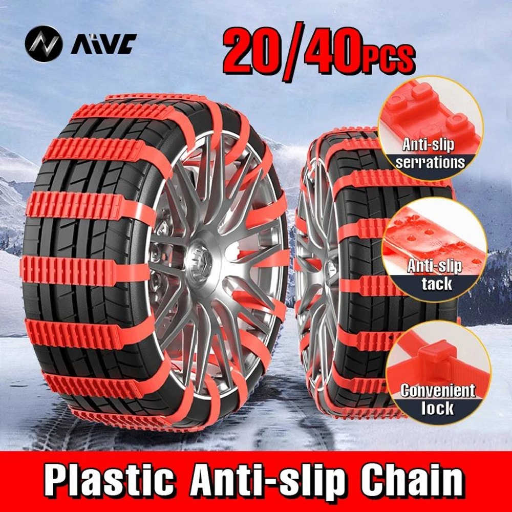 Universal Anti Skid Snow Chains For Wheels 0