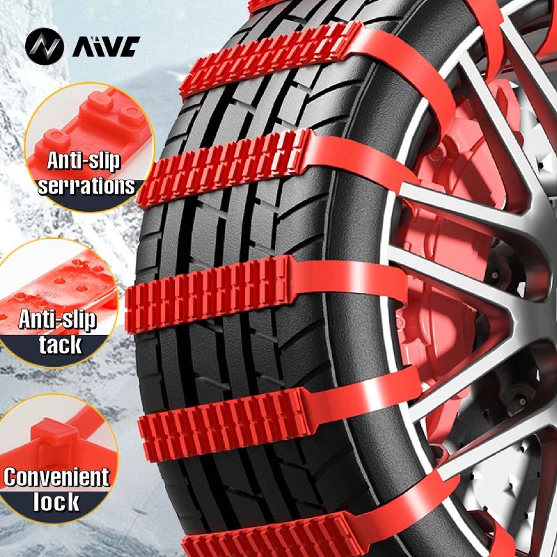 Universal Anti Skid Snow Chains For Wheels 5