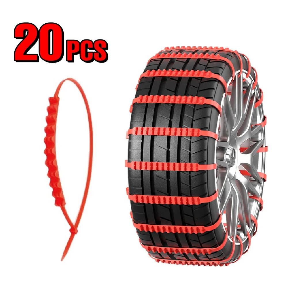 Universal Anti Skid Snow Chains For Wheels 12