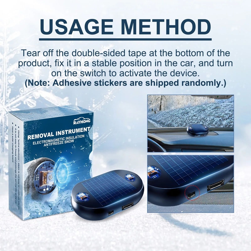 Car Solar Windshield Antifreeze Deicer 5