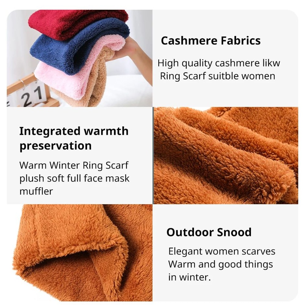Cashmere Plush Winter Neck Scarf 6