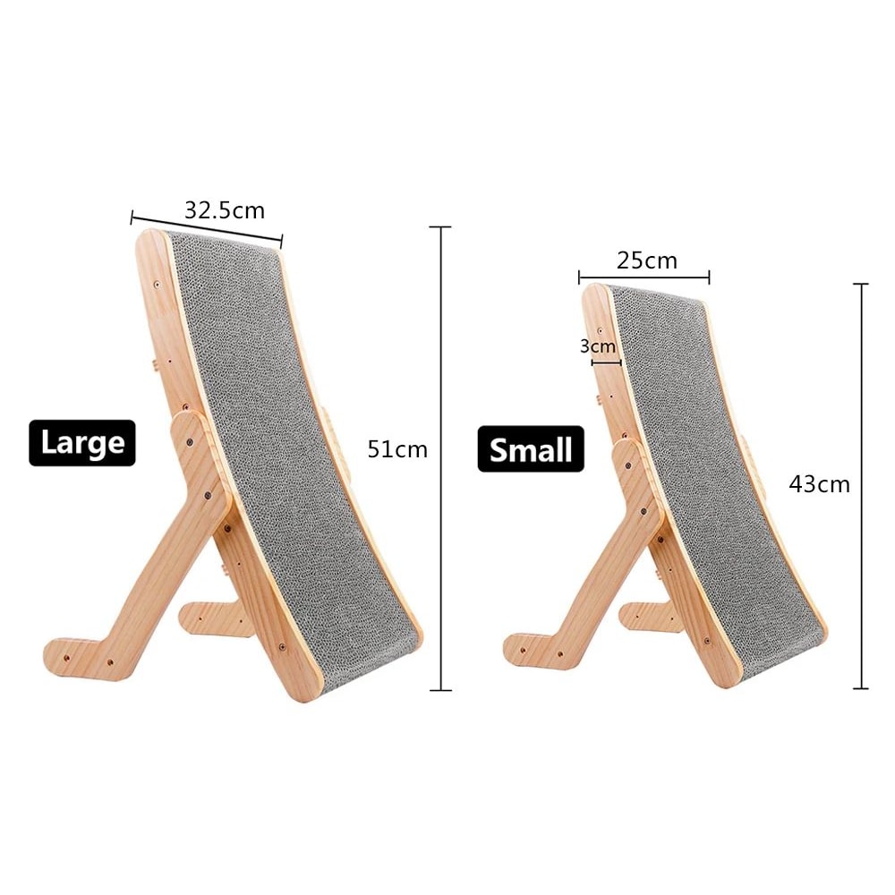 Wooden 3 In 1 Cat Scratcher Bed 6