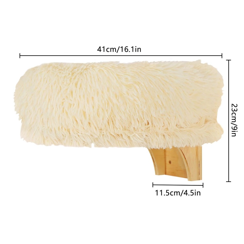 Wall Mounted Wooden Cat Perch Bed 9