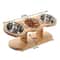 Adjustable Wooden Pet Bowl Stand Set 6