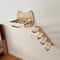 Wall Mounted Wooden Cat Climbing Hammock Set 0