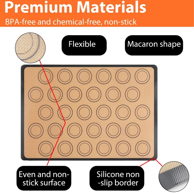 Non Stick Silicone Baking Mat Sheet 4