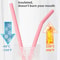 Reusable Silicone Drinking Straws Set 3