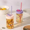 Reusable Silicone Drinking Straws Set 6