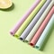 Reusable Silicone Drinking Straws Set 8