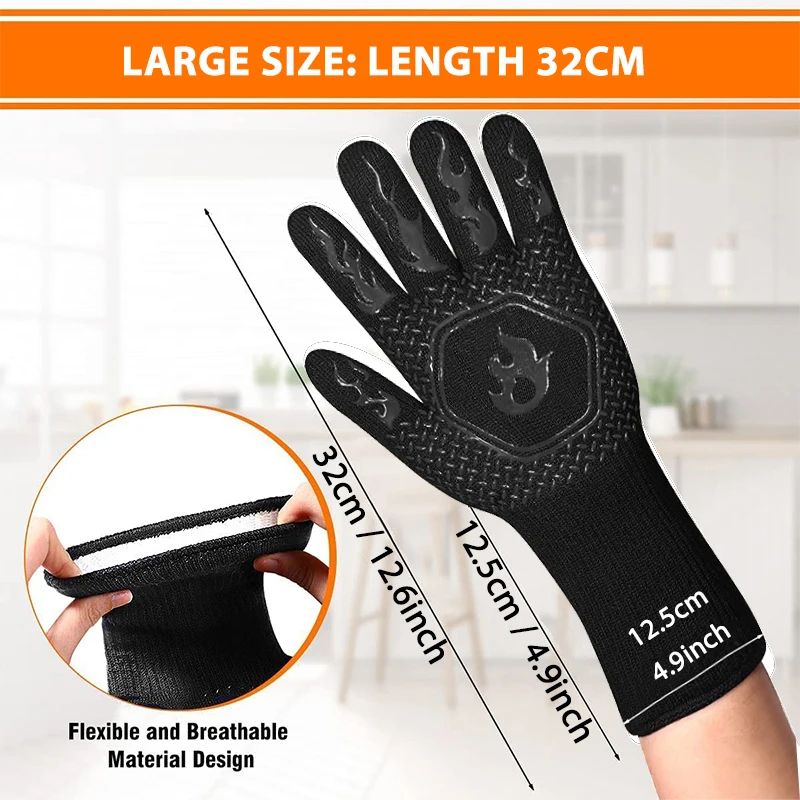 Heat Resistant Silicone Oven Gloves 1