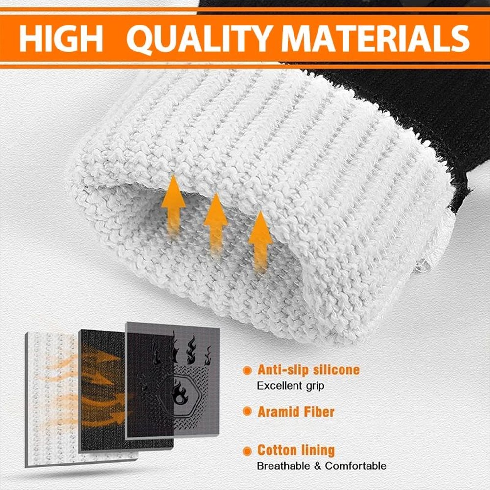 Heat Resistant Silicone Oven Gloves 4
