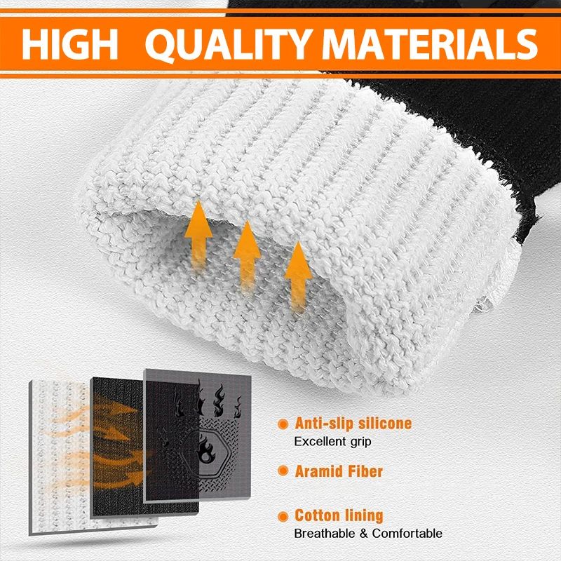 Heat Resistant Silicone Oven Gloves 4