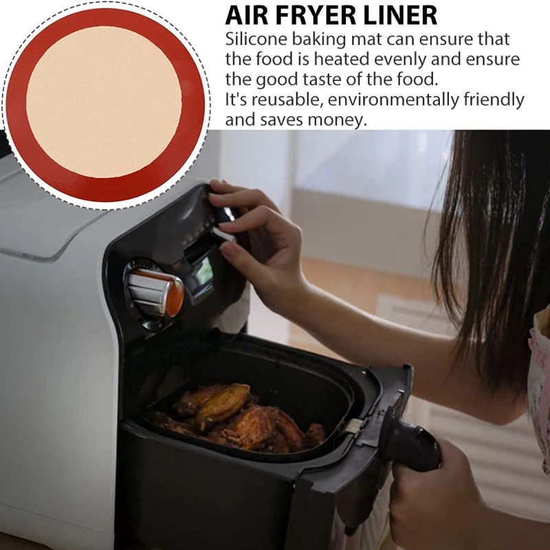 Round Silicone Baking Mat Liner 6