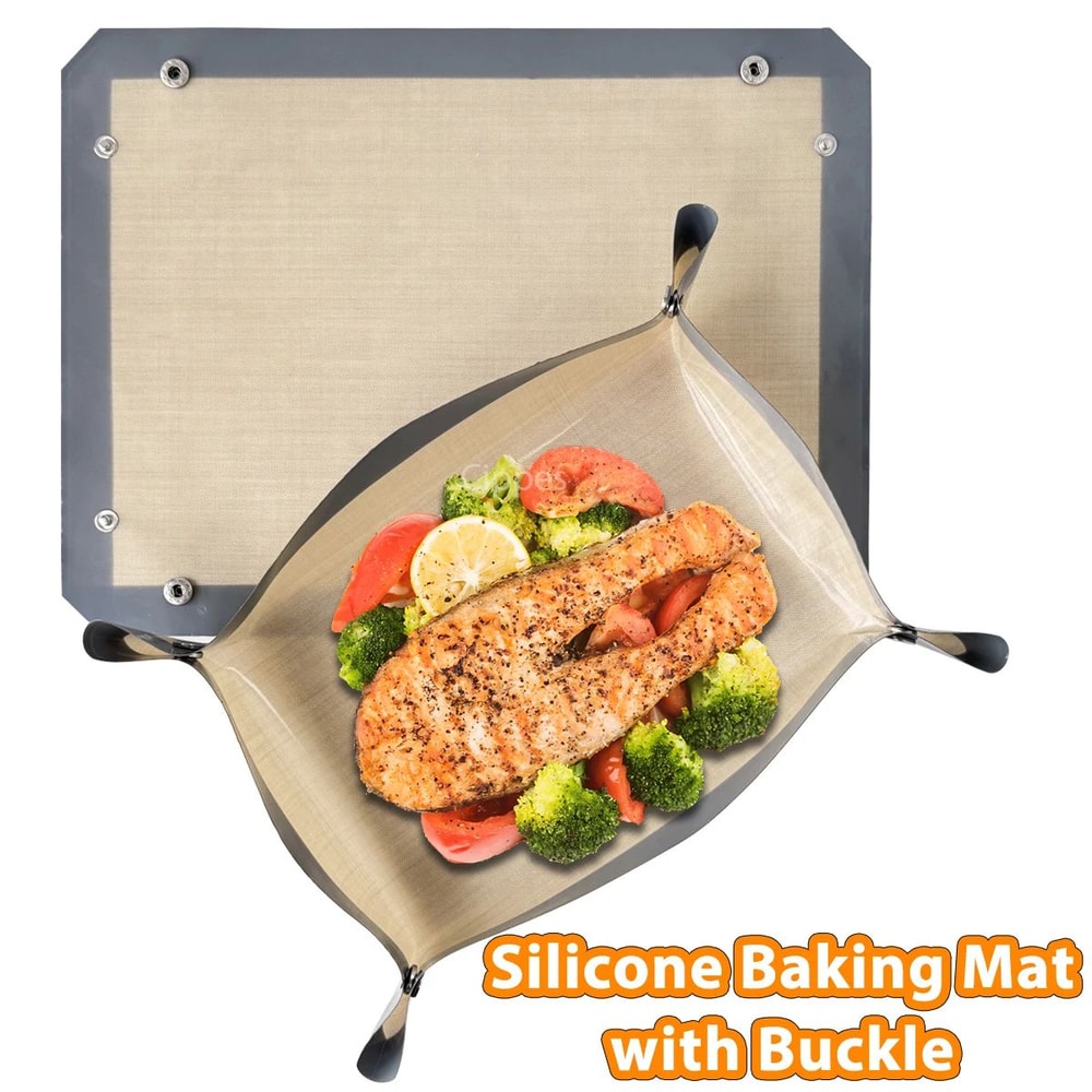 Snap Together Silicone Baking Mat Tray 0