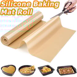 large silicone baking mat roll