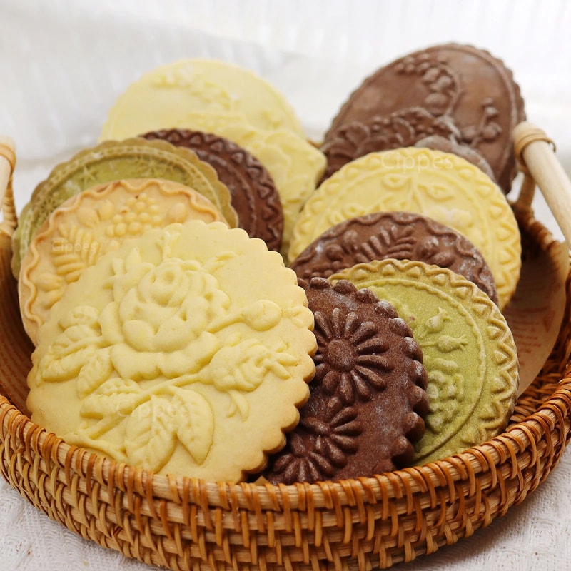 Wooden Rose Cookie Mold 5