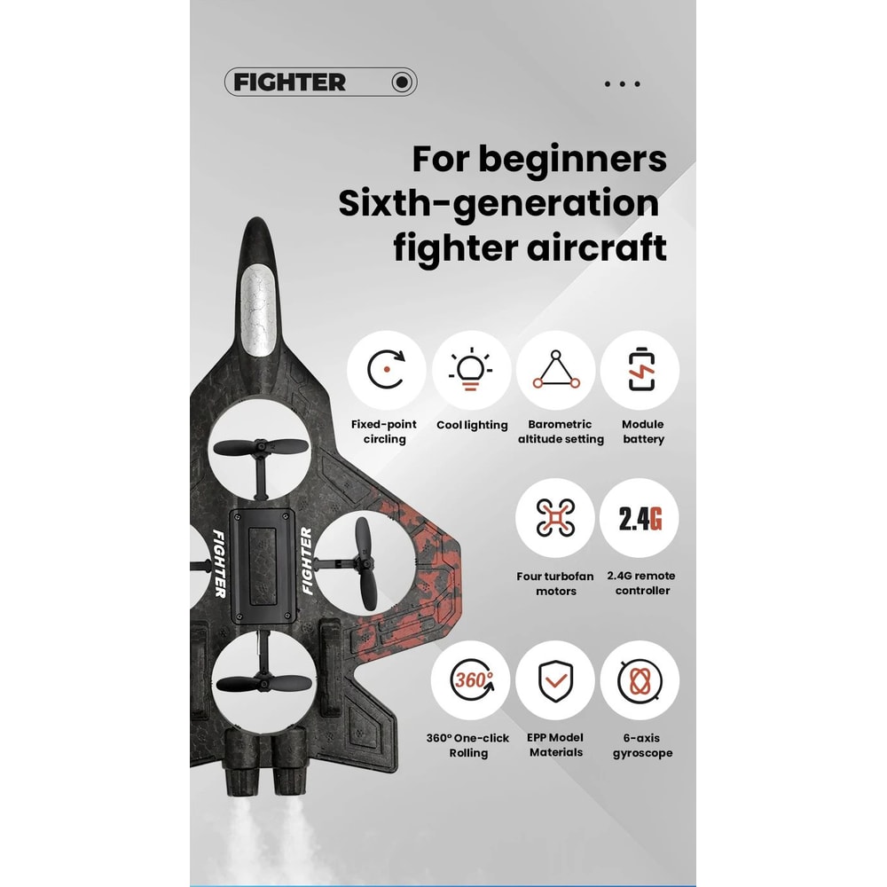 RC Light Up Glider Jet Plane 6