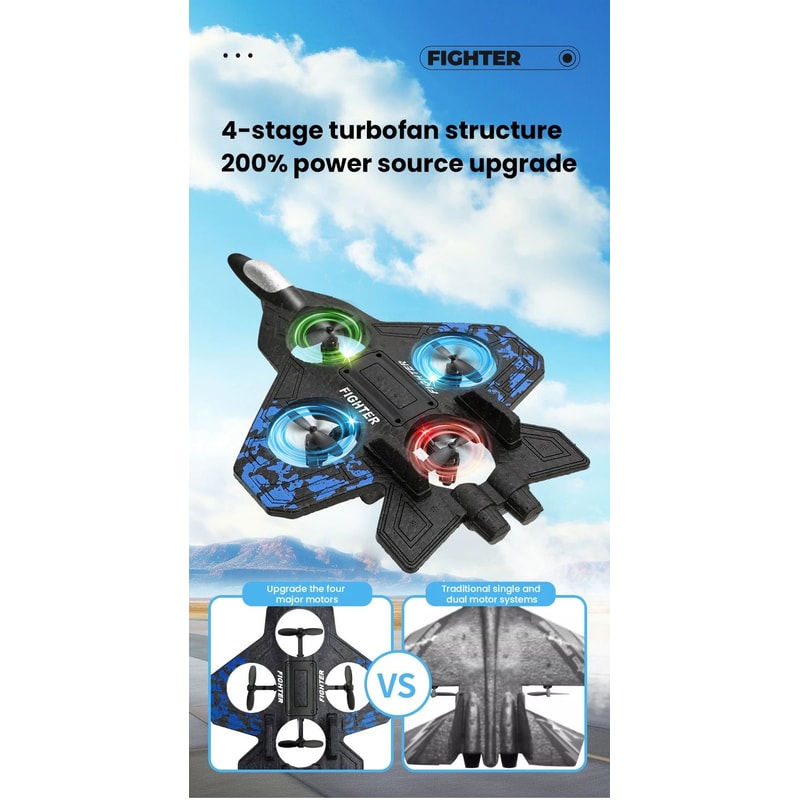 RC Light Up Glider Jet Plane 7