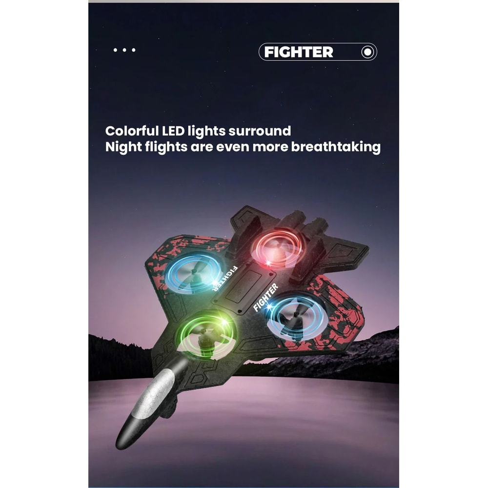 RC Light Up Glider Jet Plane 10