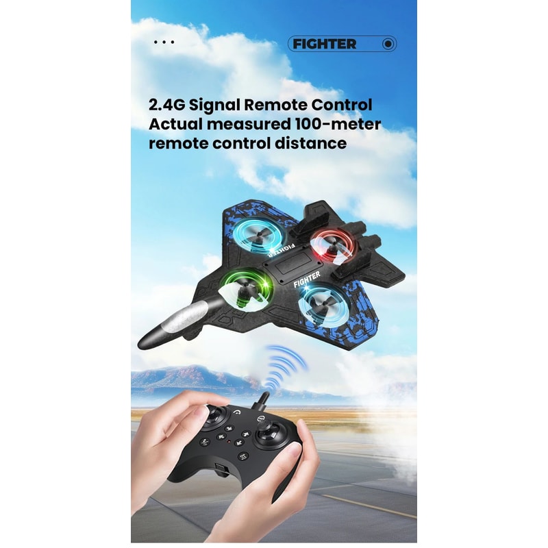 RC Light Up Glider Jet Plane 11