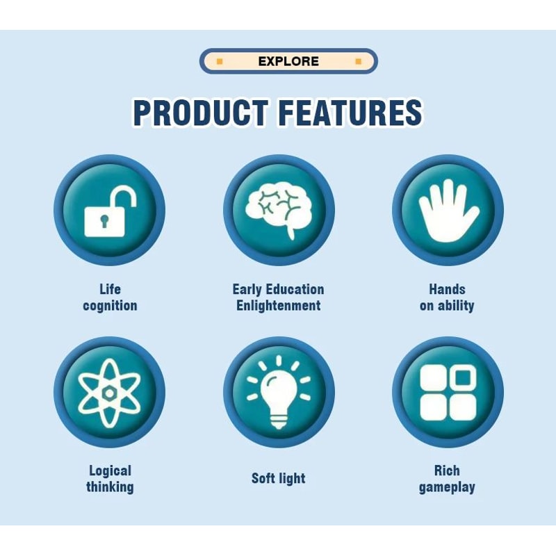 LED Busy Board Sensory Toy 7