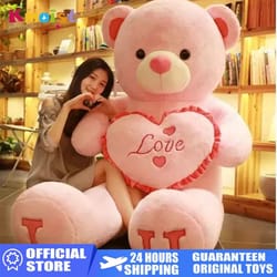 big i love you teddy bear plush