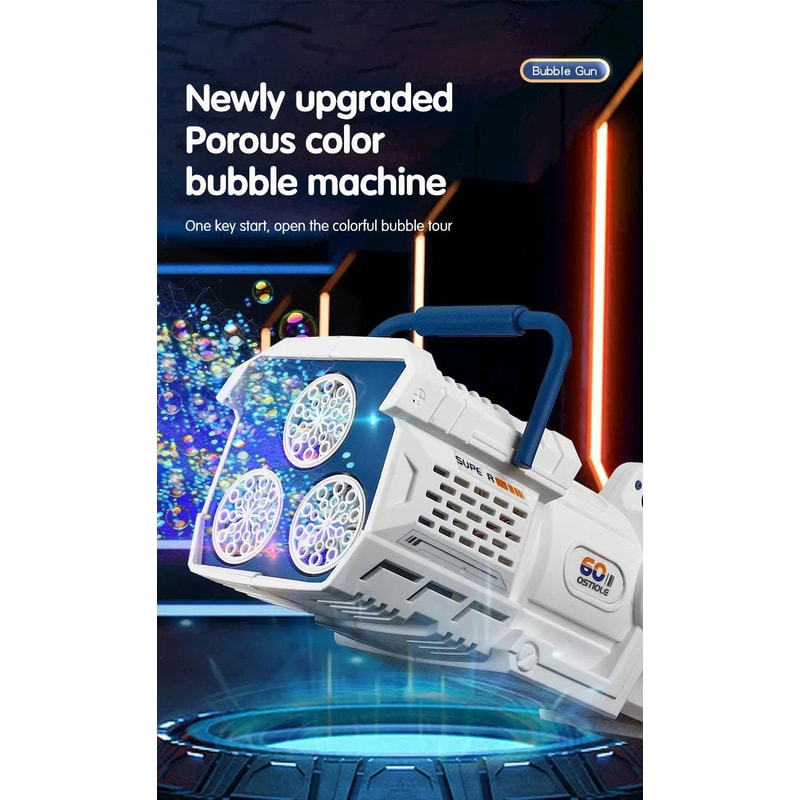 LED Bubble Gun Machine Toy 6