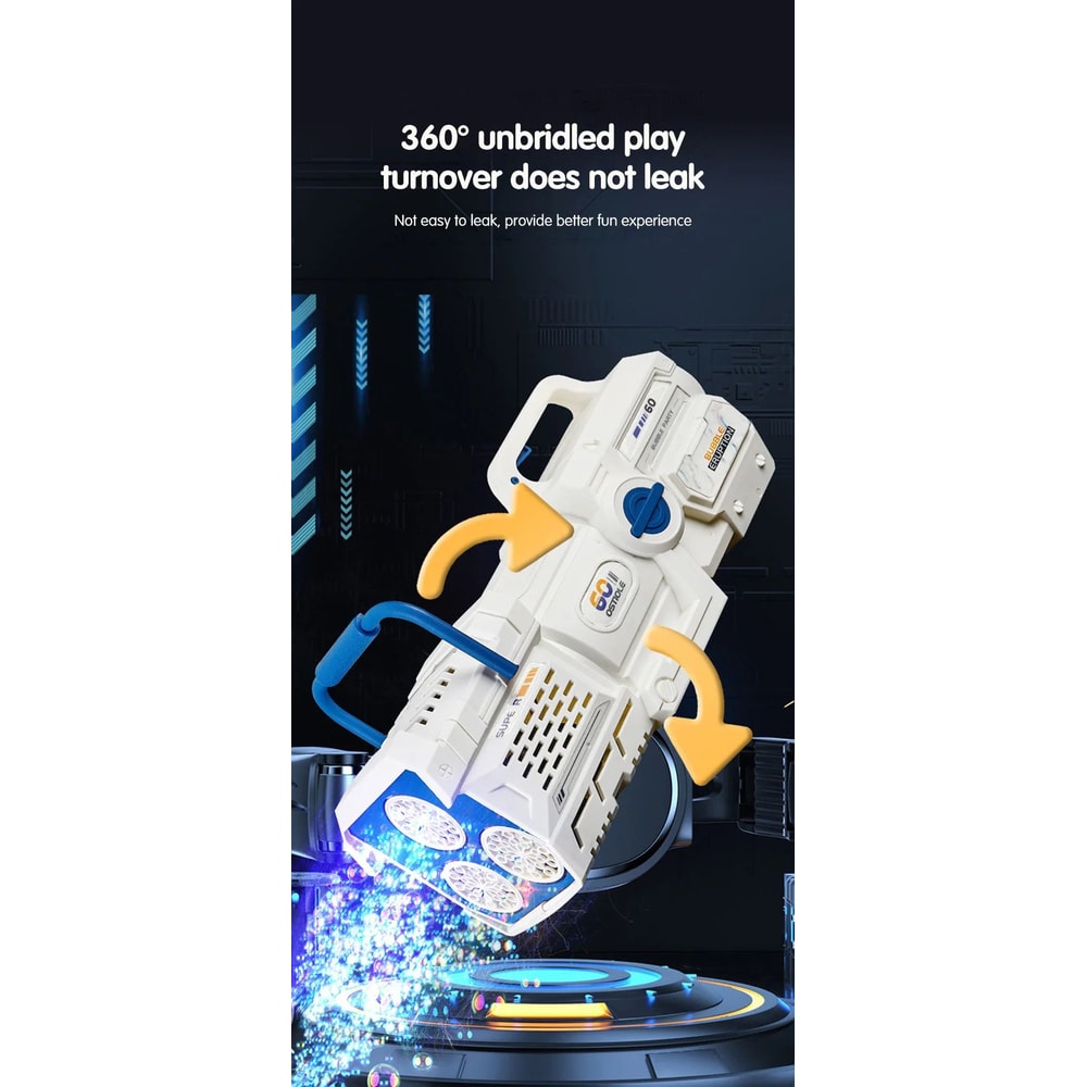 LED Bubble Gun Machine Toy 8