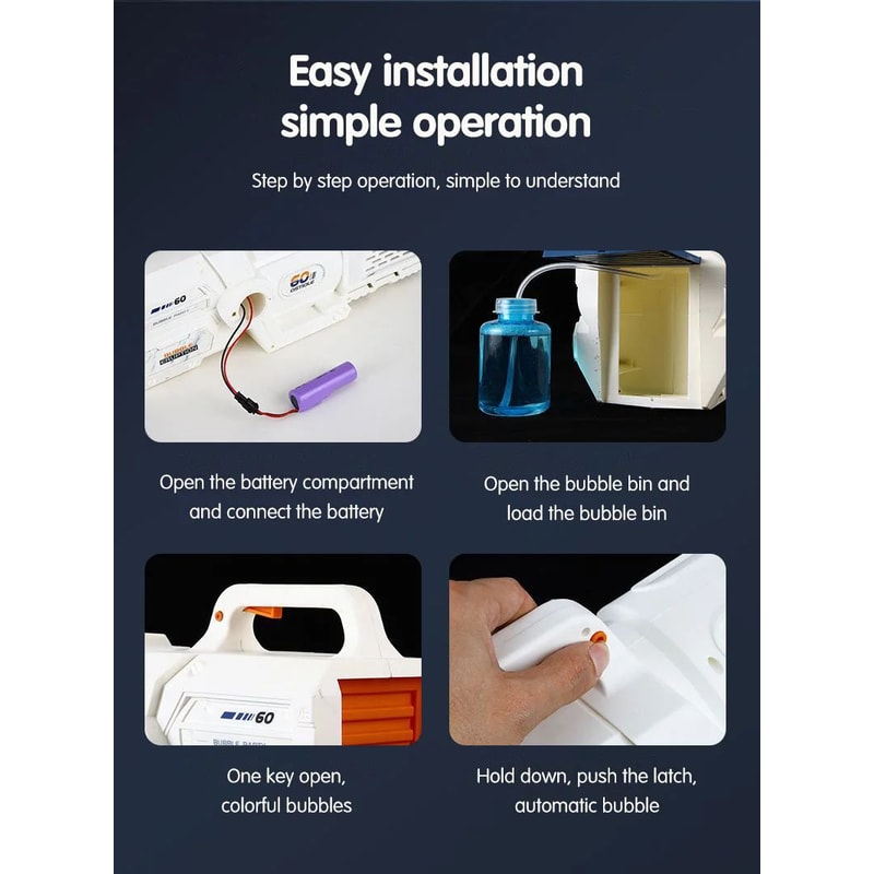 LED Bubble Gun Machine Toy 13