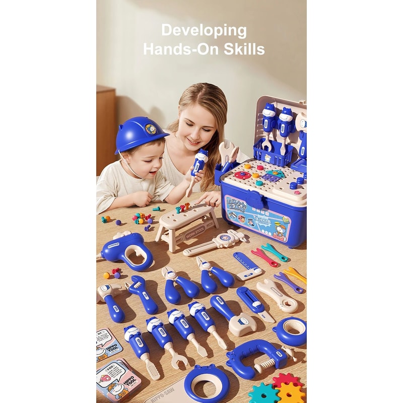 Kids Pretend Play Tool Set Toy 6