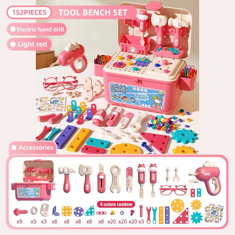 Kids Pretend Play Tool Set Toy 13