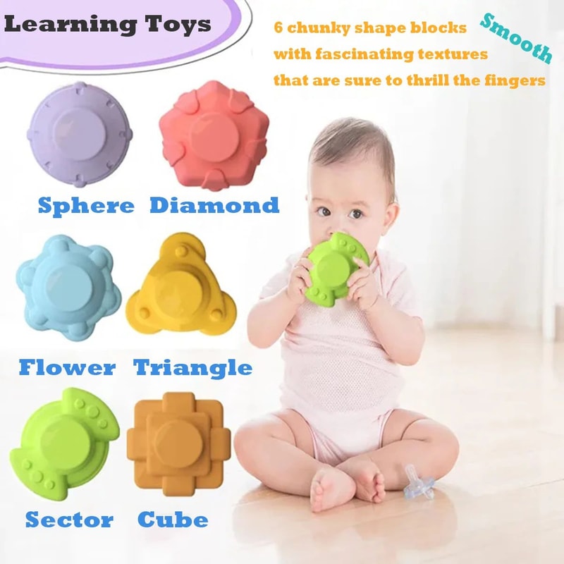 Montessori Shape Sorting Blocks Toy 4