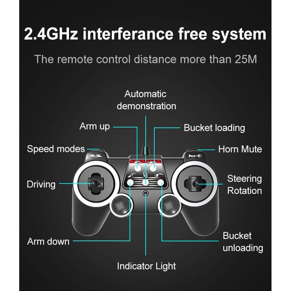 RC Skid Steer Loader Truck Toy 13
