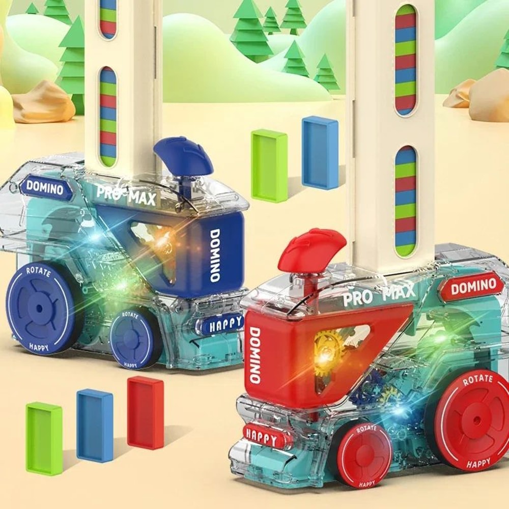 Automatic Domino Train Building Toy 1