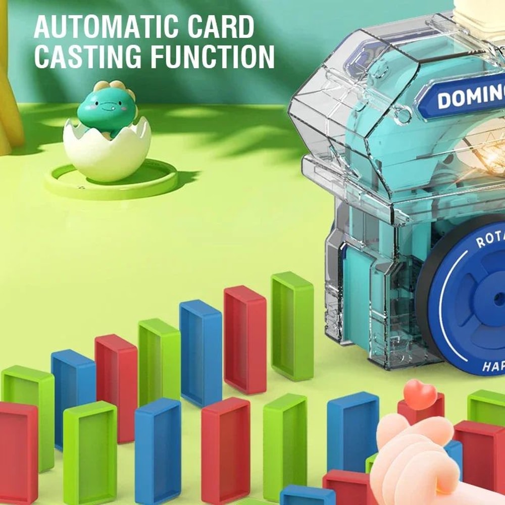 Automatic Domino Train Building Toy 2