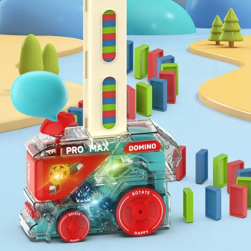 Automatic Domino Train Building Toy 3
