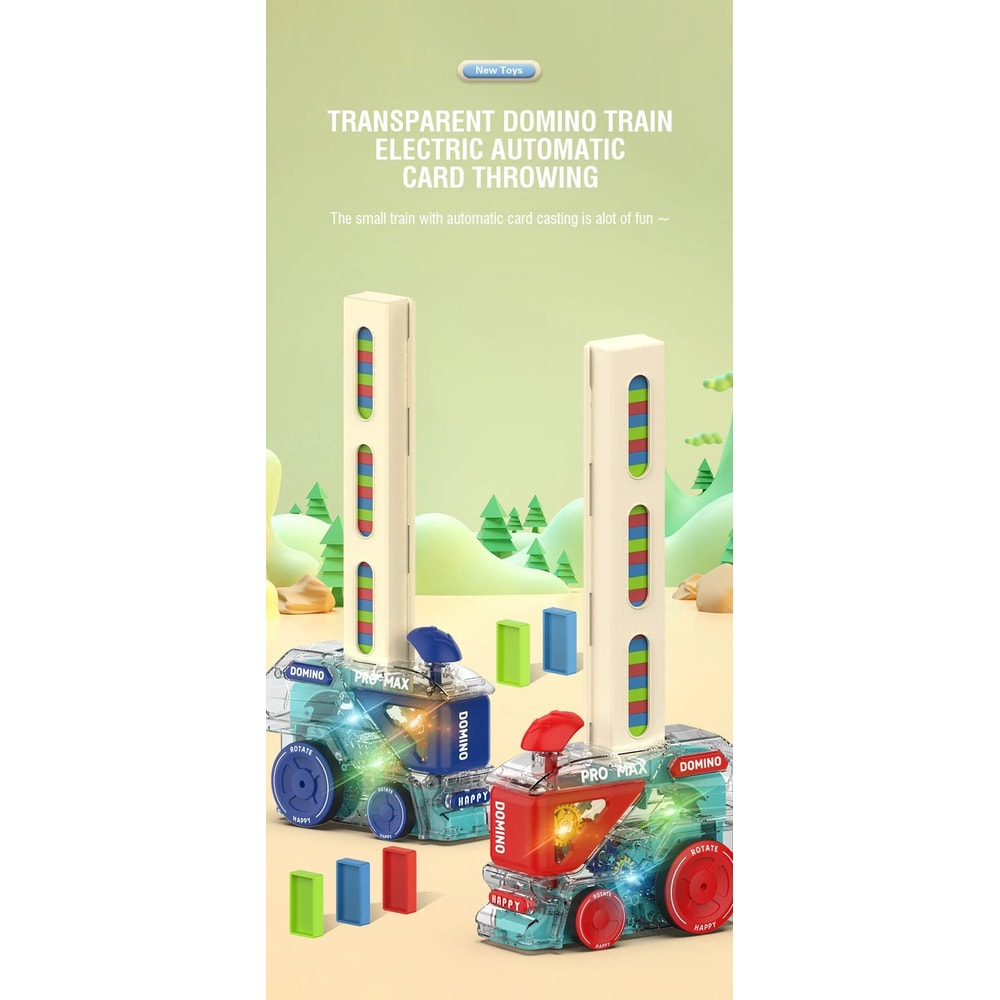 Automatic Domino Train Building Toy 6