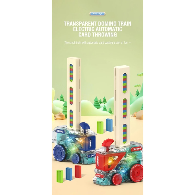 Automatic Domino Train Building Toy 6