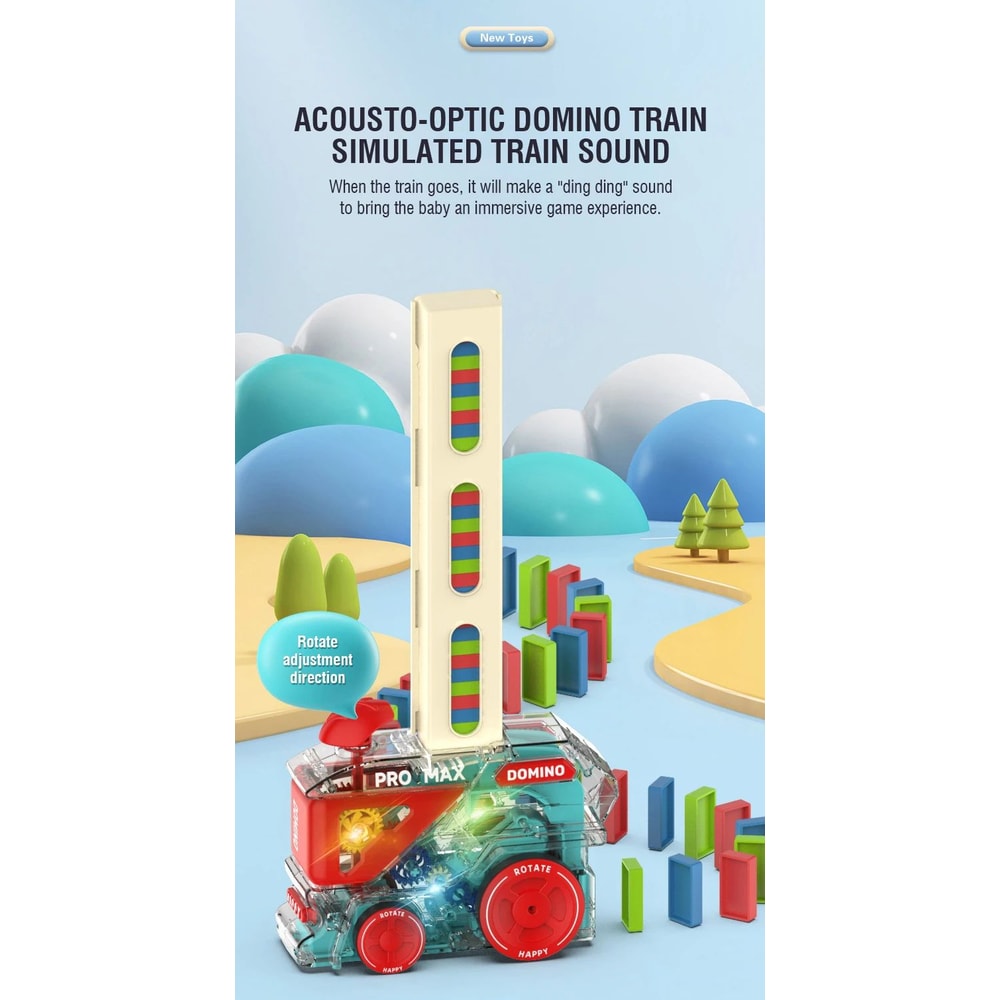 Automatic Domino Train Building Toy 11