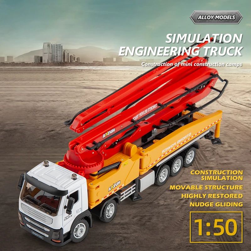 Alloy Concrete Pump Truck Model 3