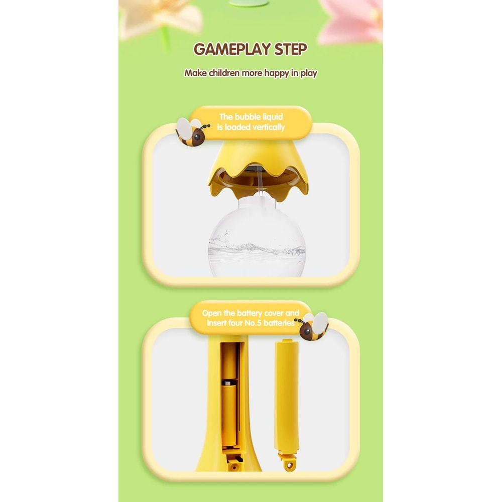 Automatic Light Up Bubble Machine For Kids 9