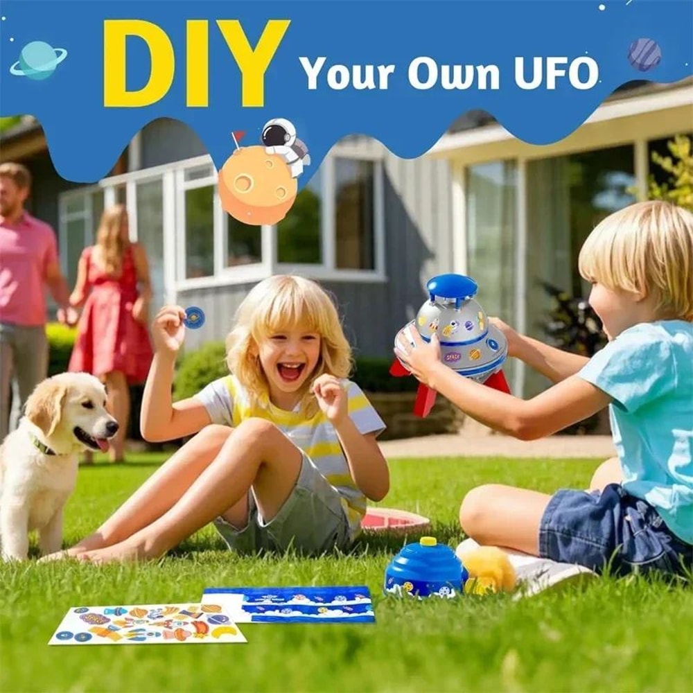 Light Up Flying Sprinkler Toy For Kids 2