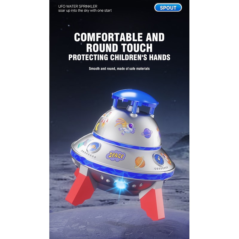 Light Up Flying Sprinkler Toy For Kids 11