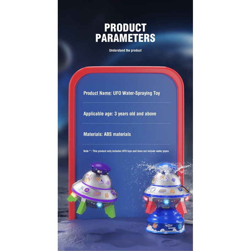 Light Up Flying Sprinkler Toy For Kids 13