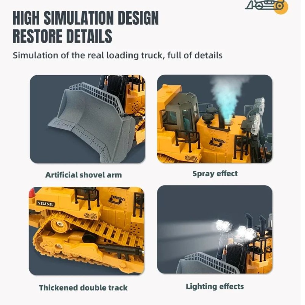 Remote Control Bulldozer Toy For Kids 1