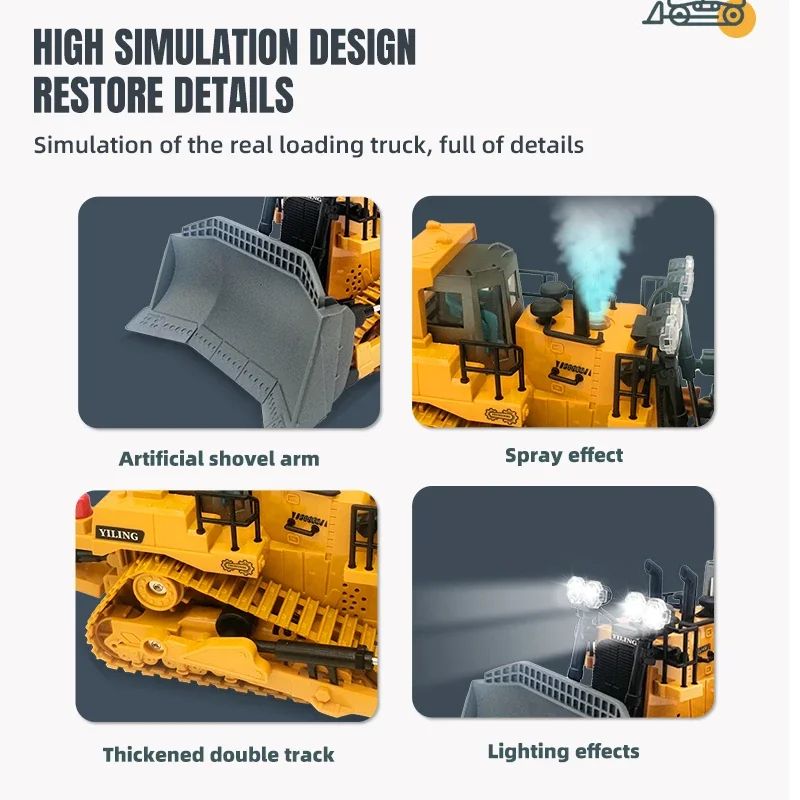 Remote Control Bulldozer Toy For Kids 1