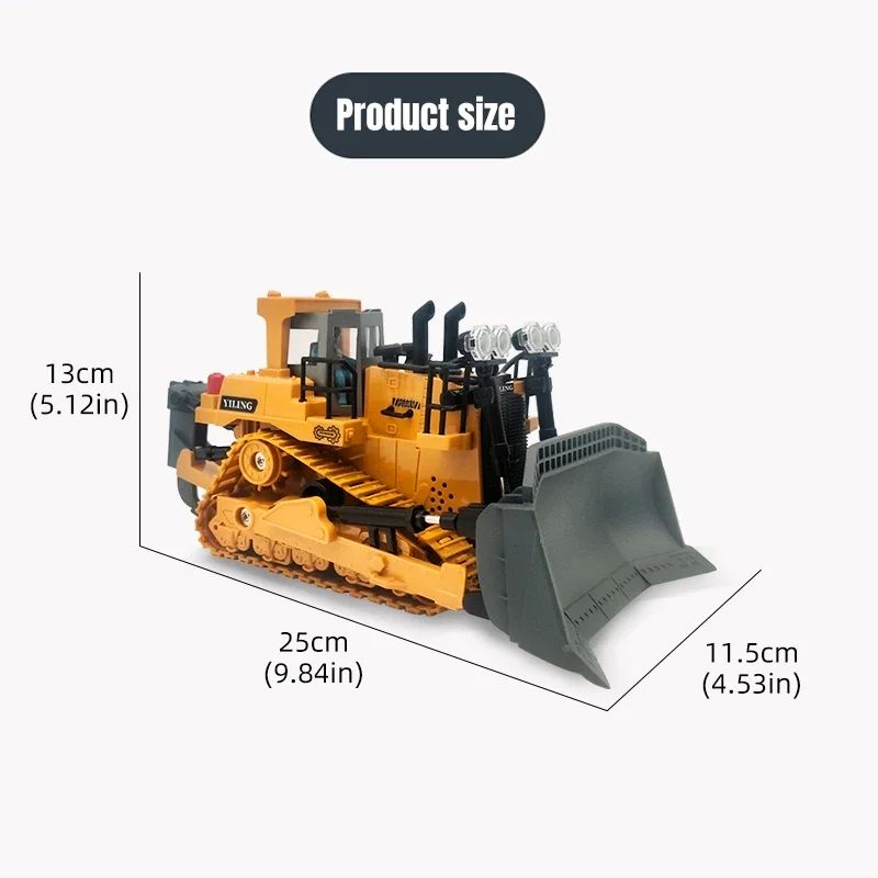 Remote Control Bulldozer Toy For Kids 5